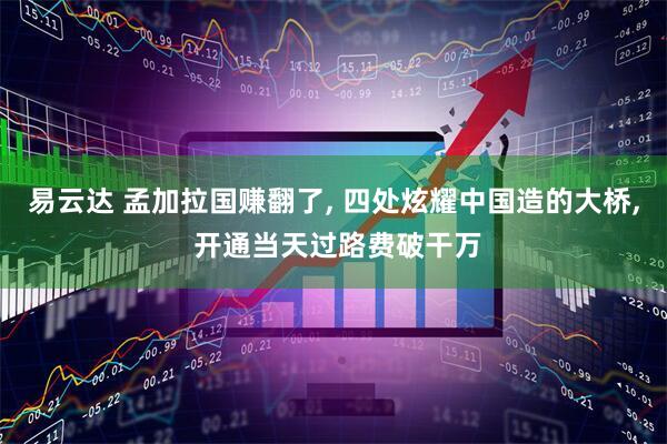 易云达 孟加拉国赚翻了, 四处炫耀中国造的大桥, 开通当天过路费破干万